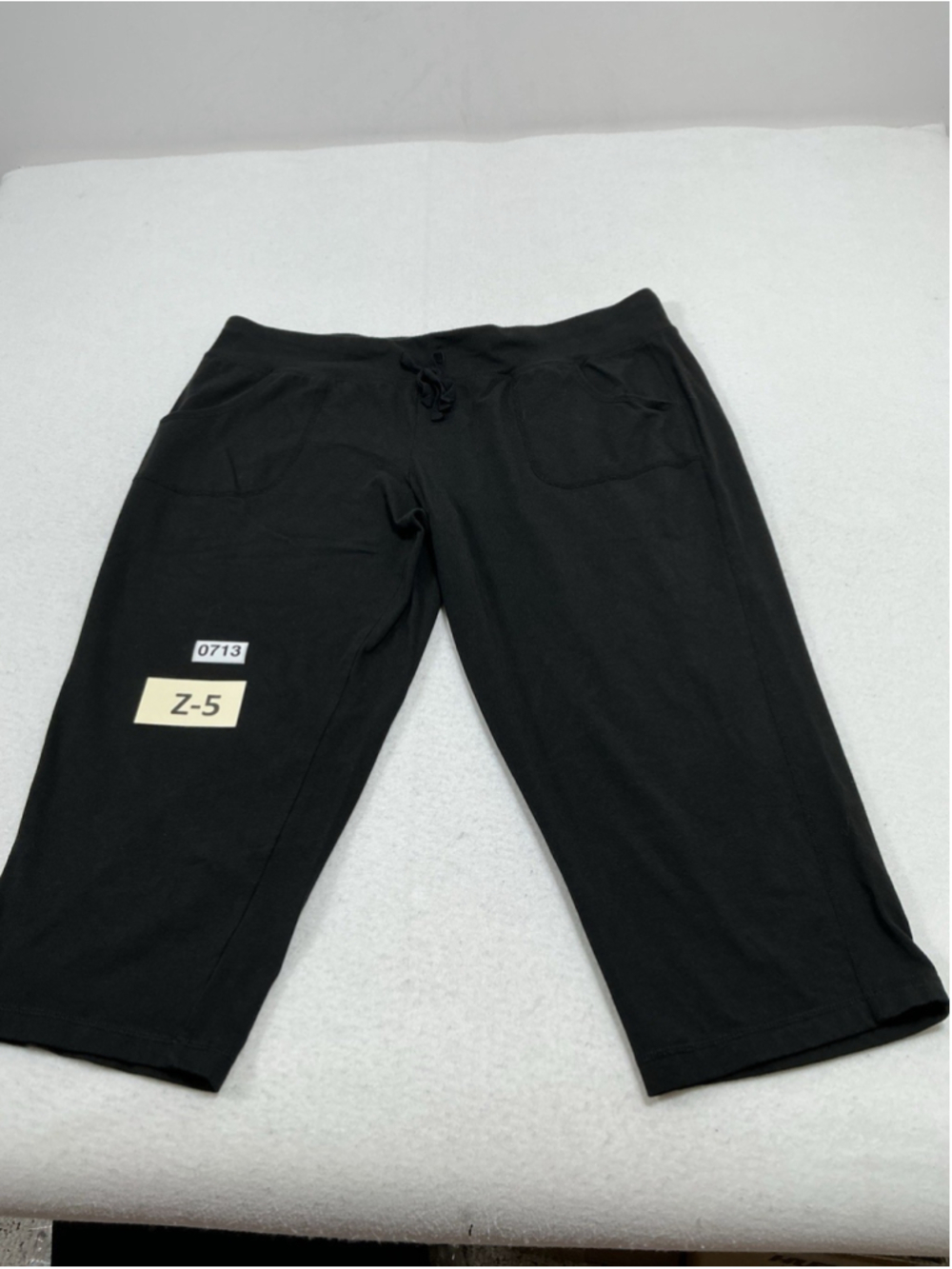Womans Excellent Athletic Works Pullon Capri Athletic Pants XL Black